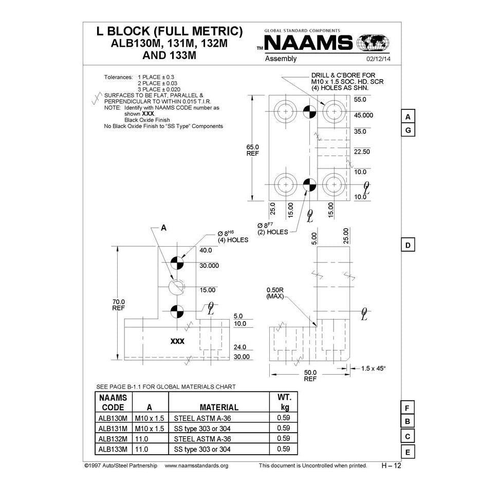 NAAMS L-Blocks ALB130M Online Hot Sale
