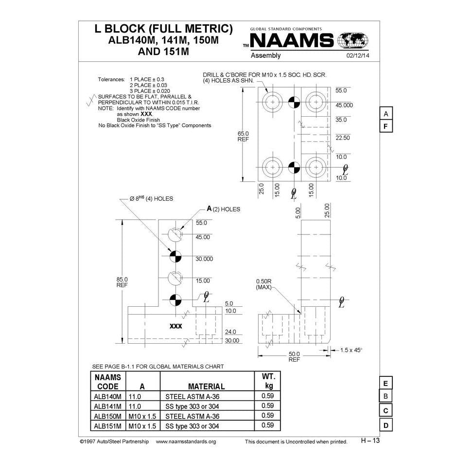 NAAMS L-Blocks ALB151M Sale