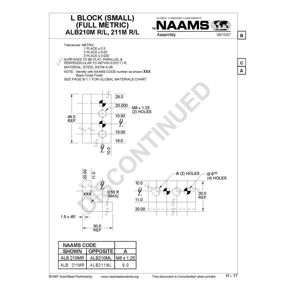NAAMS L-Blocks ALB210MR Fashion