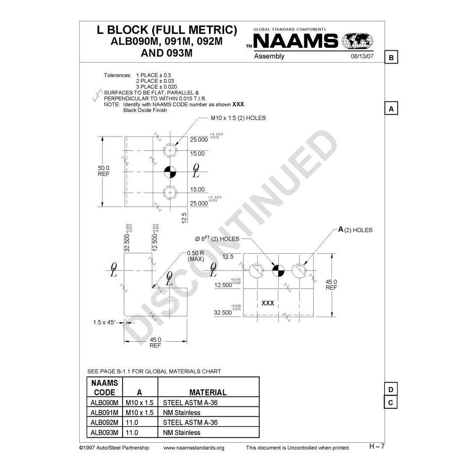 NAAMS L-Blocks ALB090M Hot on Sale