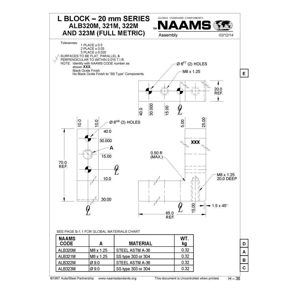 NAAMS L-Blocks ALB322M Fashion