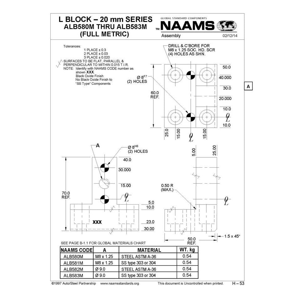 NAAMS L-Blocks ALB583M Hot on Sale
