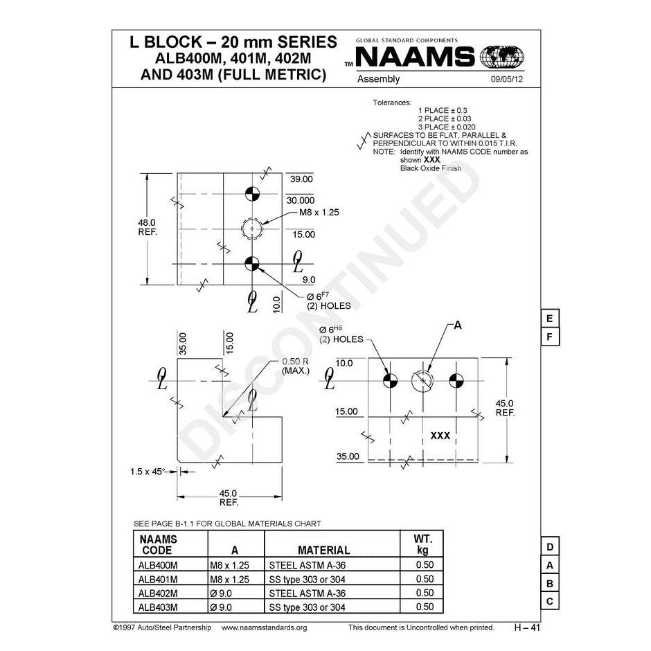 NAAMS L-Blocks ALB402M Online Sale