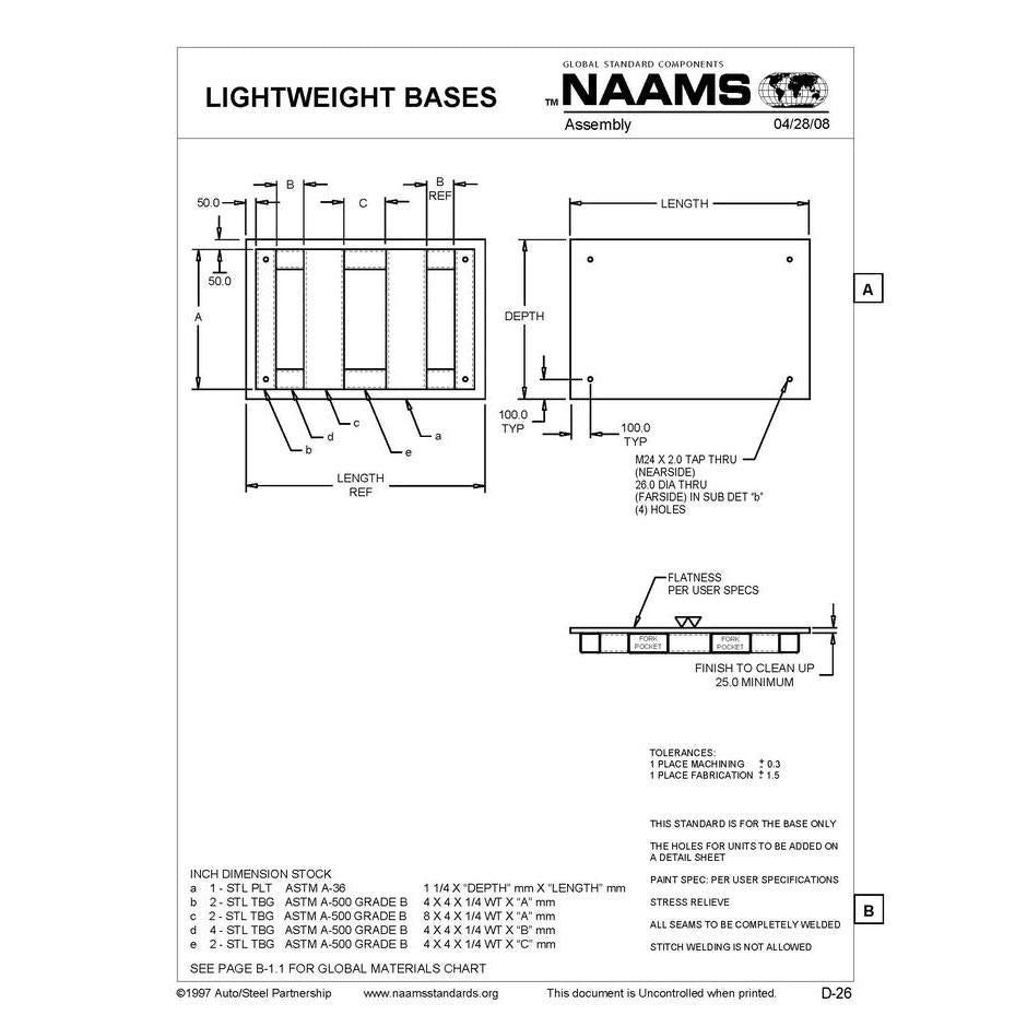NAAMS Lightweight Base ASB1115L Hot on Sale