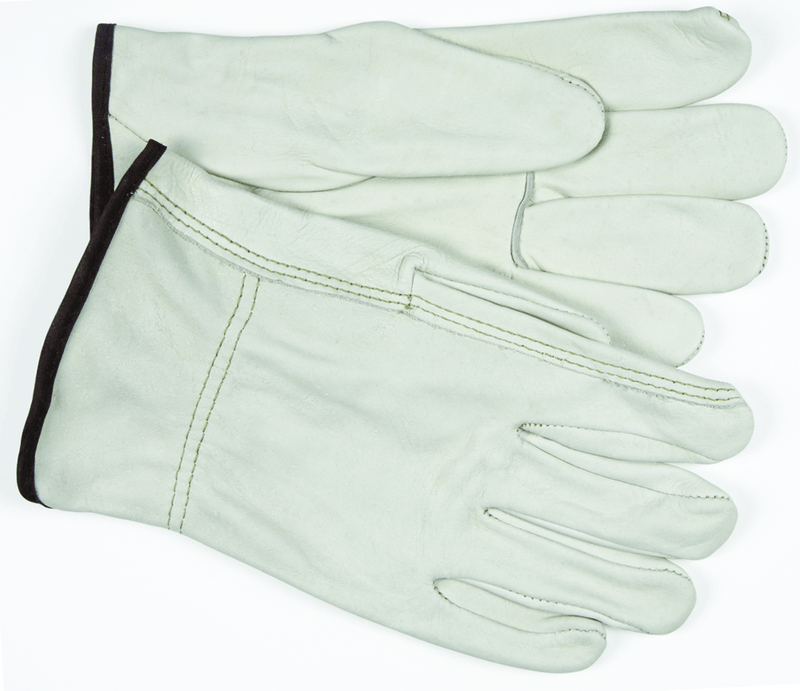 Memphis KB513203XL Full Leather/Straight Thumb 3203 Unlined Drivers Gloves – Size X-Large Supply