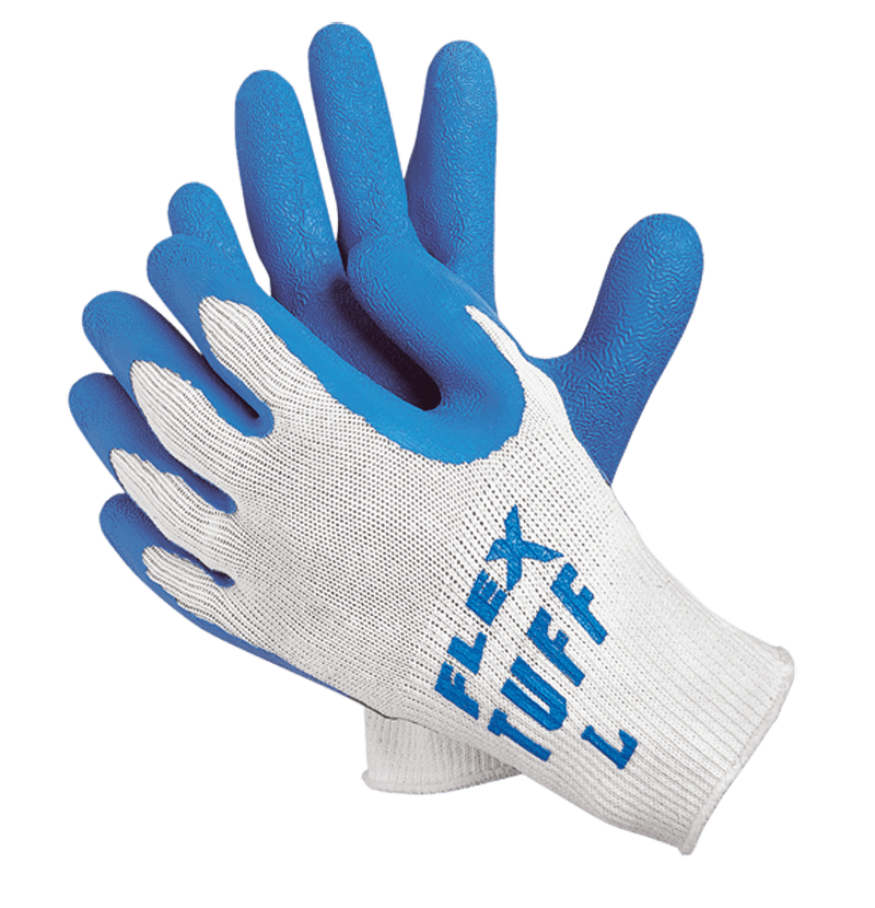 Memphis KB519680XL Flex Tuff Cotton/Poly Latex Coated Gloves – Size XL on Sale