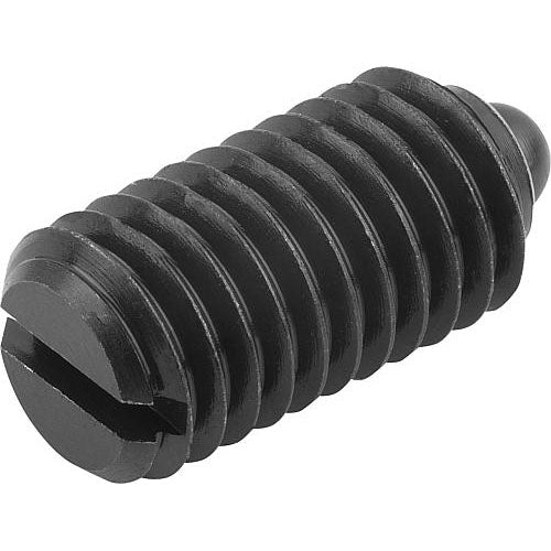 KIPP K0313.AG SPRING PLUNGER STANDARD SPRING FORCE D=8-36, L=9, STEEL, COMP:PIN STEEL, PU=50 Discount