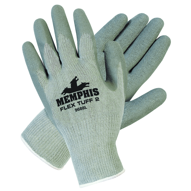 Memphis KB519688L MCR Safety NXG Gloves -10 Gauge Cotton / Polyester Shell – Latex Palm and Fingers – Size Large Online