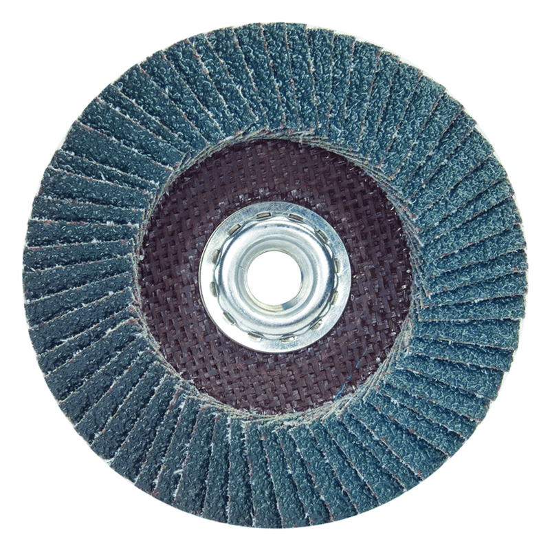 Merit MM5919987 4-1/2 x 7/8" Metal Fiberglass Conical Flap Disc Type 29 80 Grit R828T Zirconia Alumina Online now