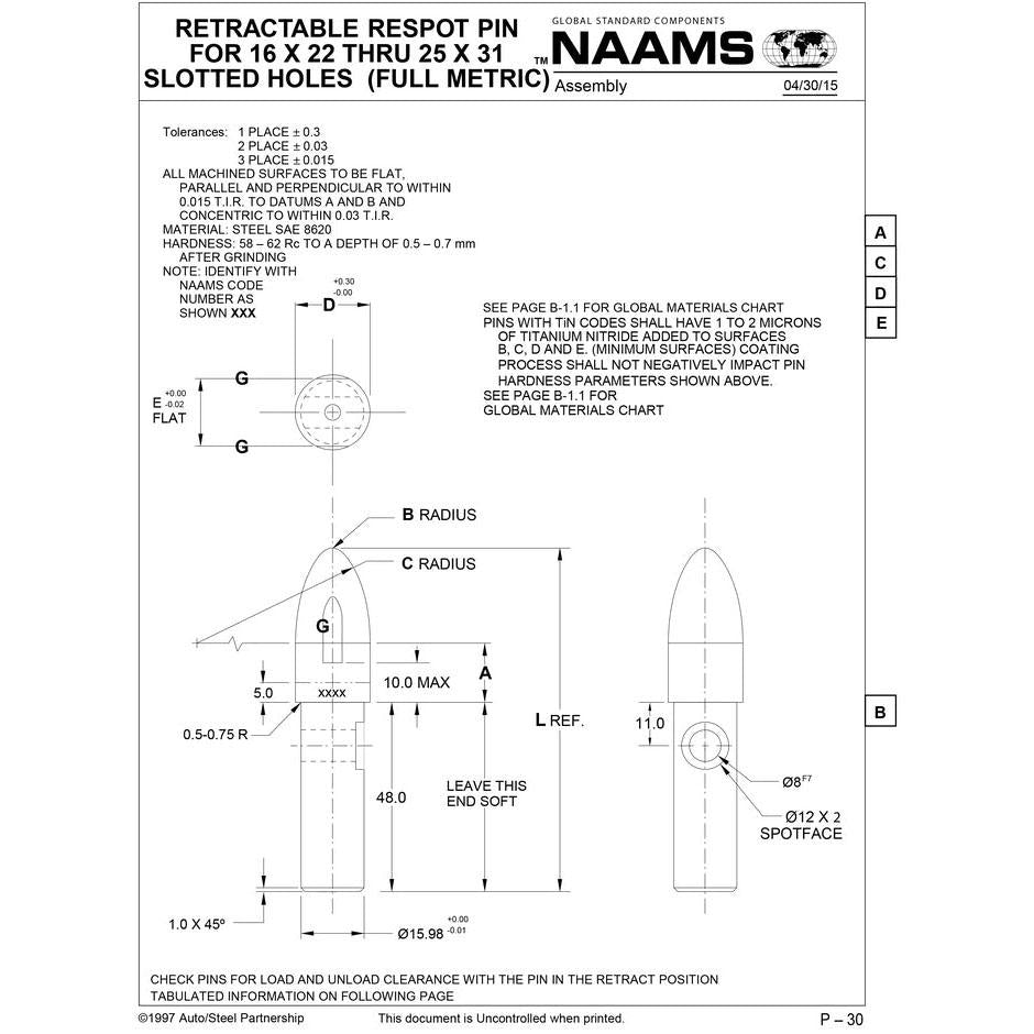 NAAMS Respot Pin ARE258ST on Sale