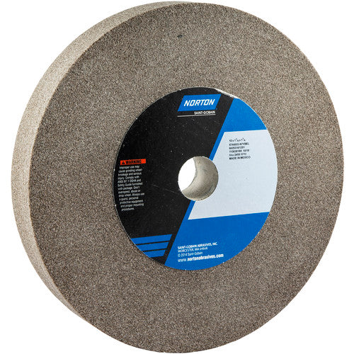 Norton Abrasives MH60100061251 10" x 1-1/4" x 1-1/4" Gemini Bench & Pedestal Wheel Type 01 Straight 60/80 Fashion