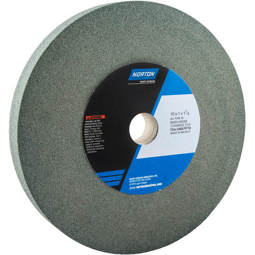 Norton Abrasives MH60100060366 10 x 1 x 1-1/4" Gemini Crystolon Bench and Pedestal Wheel 39C 80 J VMT Type 01 on Sale