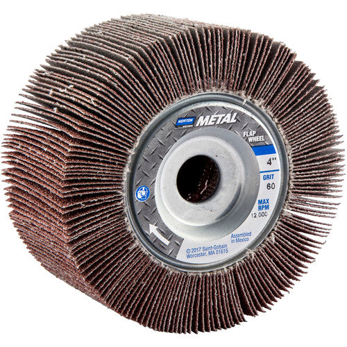Norton Abrasives MH61FW0402677 4" x 2" x 5/8" Metalite R265 Flap Wheel 60 Grit Aluminum Oxide Supply