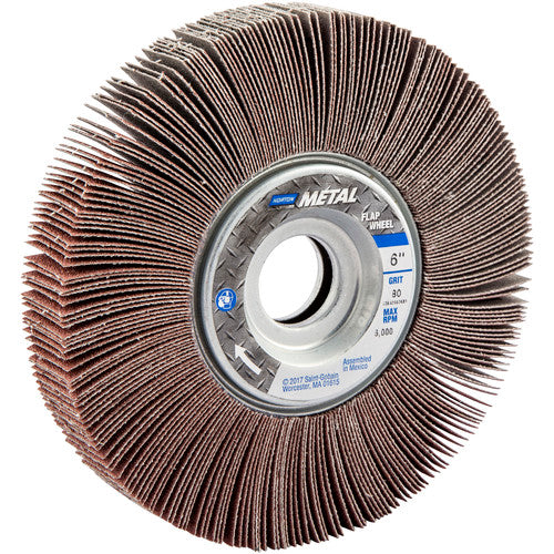 Norton Abrasives MH61FW0602681 6" x 1" x 1" Metalite R265 Flap Wheel 80 Grit Aluminum Oxide Fashion