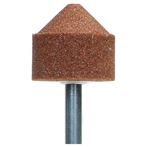 Norton Abrasives MH67A13P24389 1-1/8" x 1-1/8" 1/4" Spindle Gemini Mounted Point A1360 Grit Aluminum Oxide Online Hot Sale