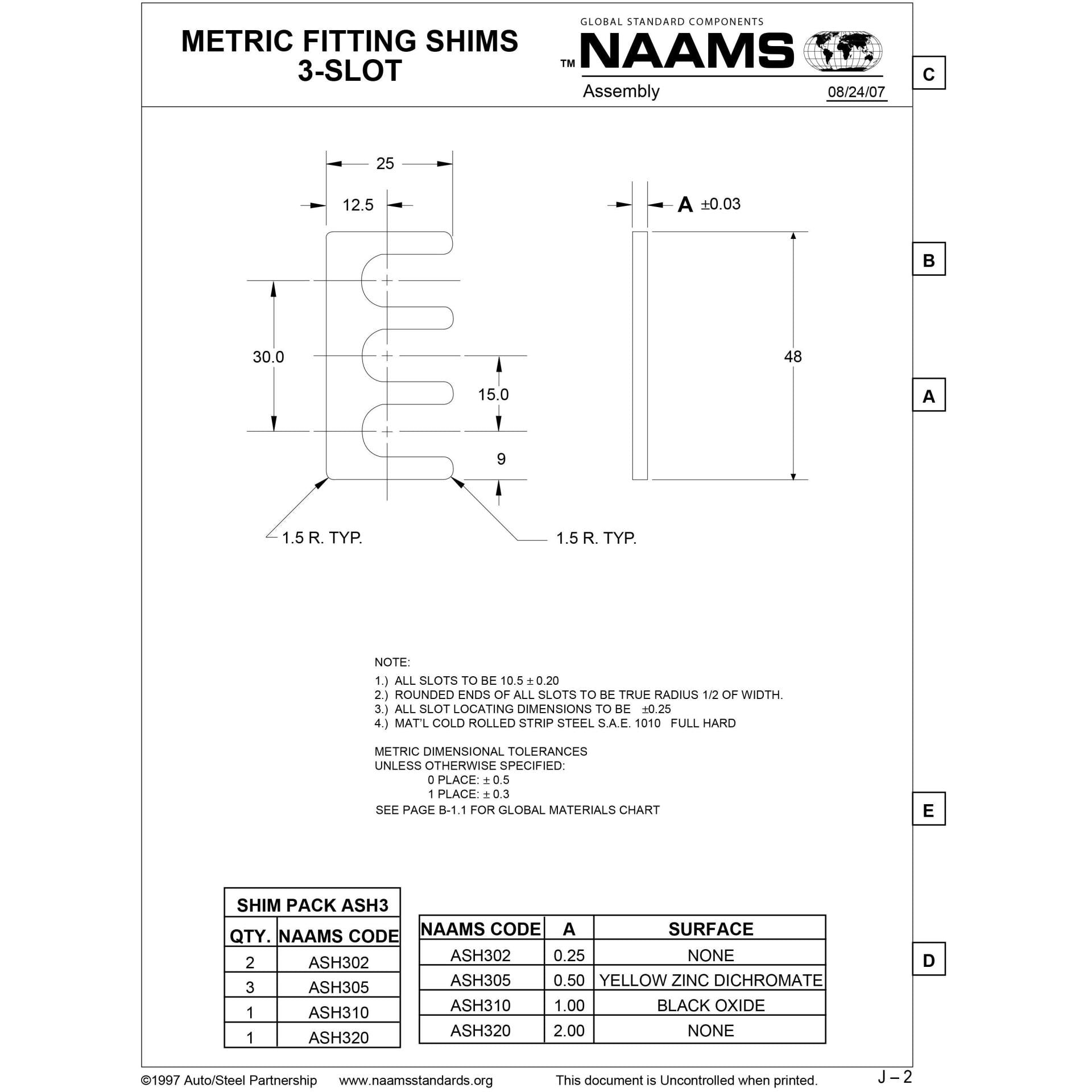NAAMS Shims ASH320 Fashion
