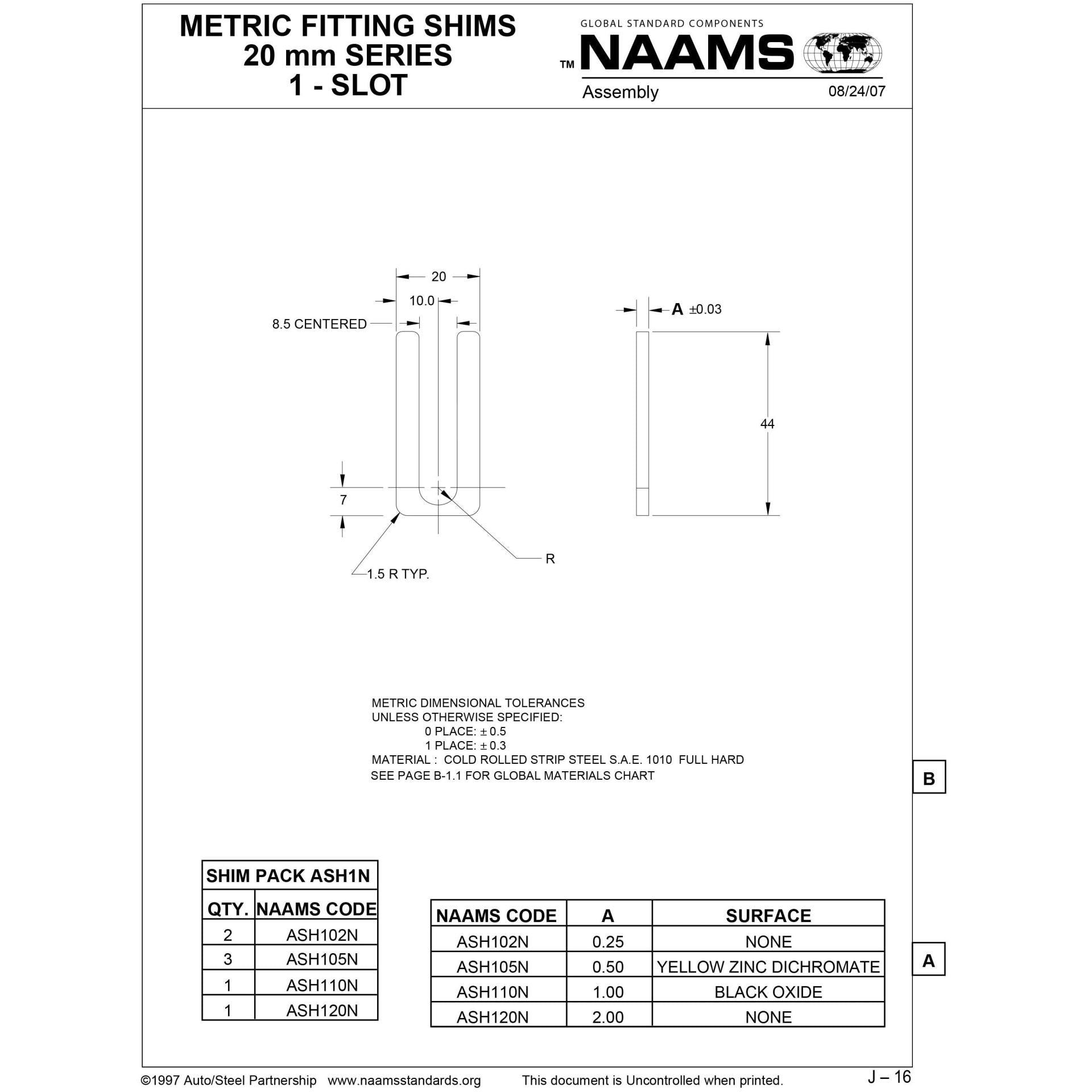 NAAMS Shims ASH102N Online now