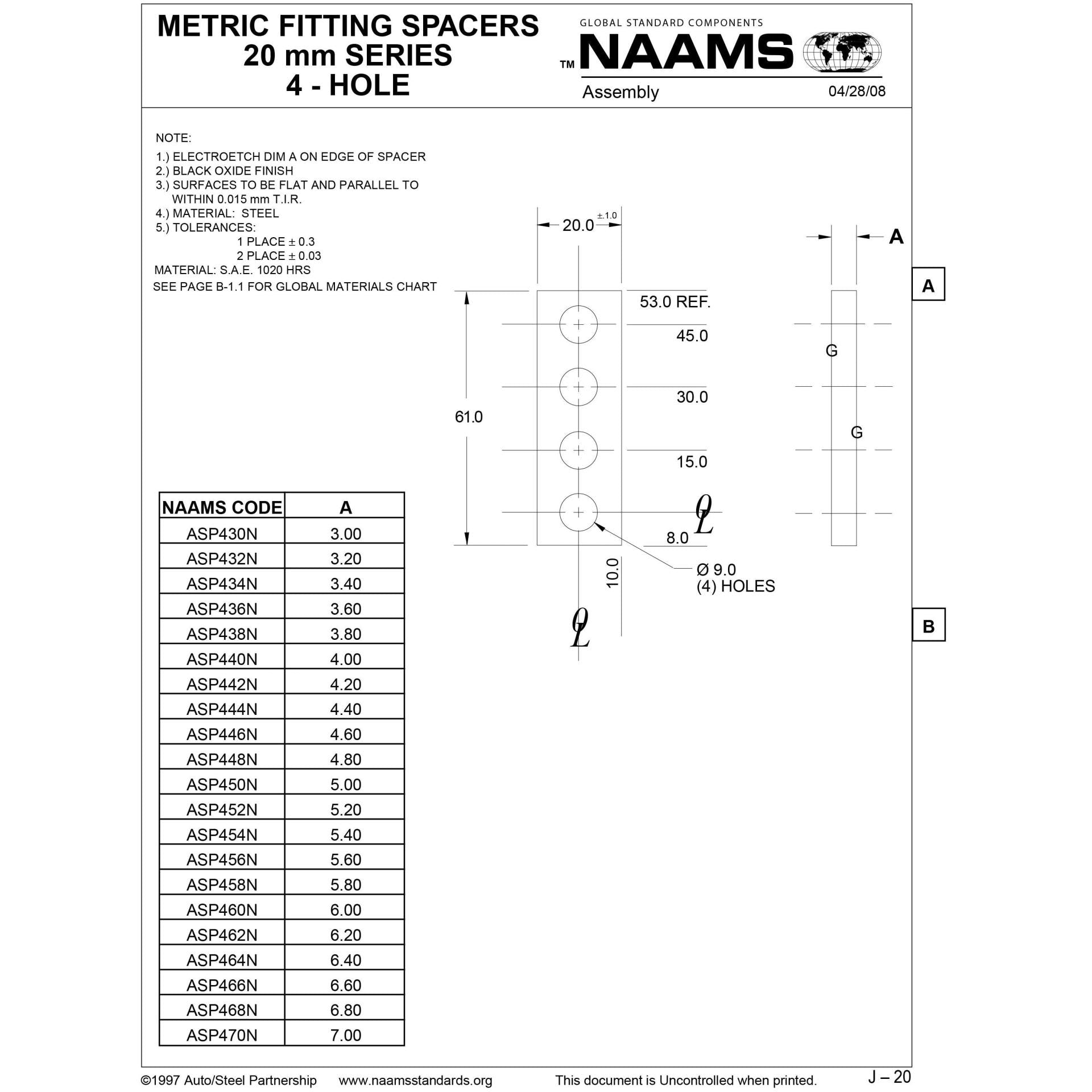NAAMS Spacer ASP470N Online