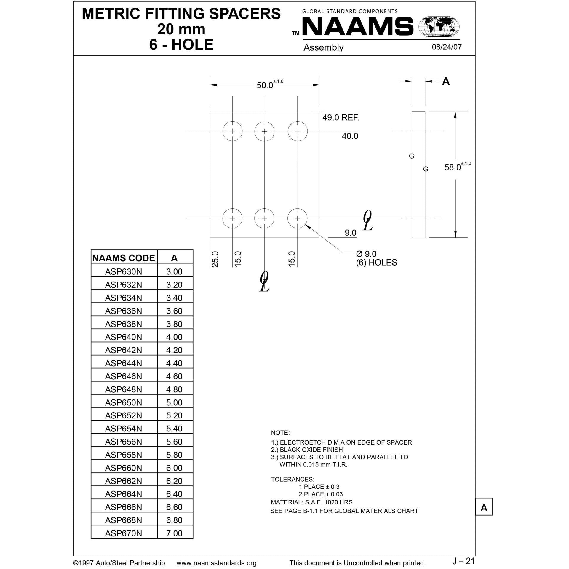 NAAMS Spacer ASP632N Online