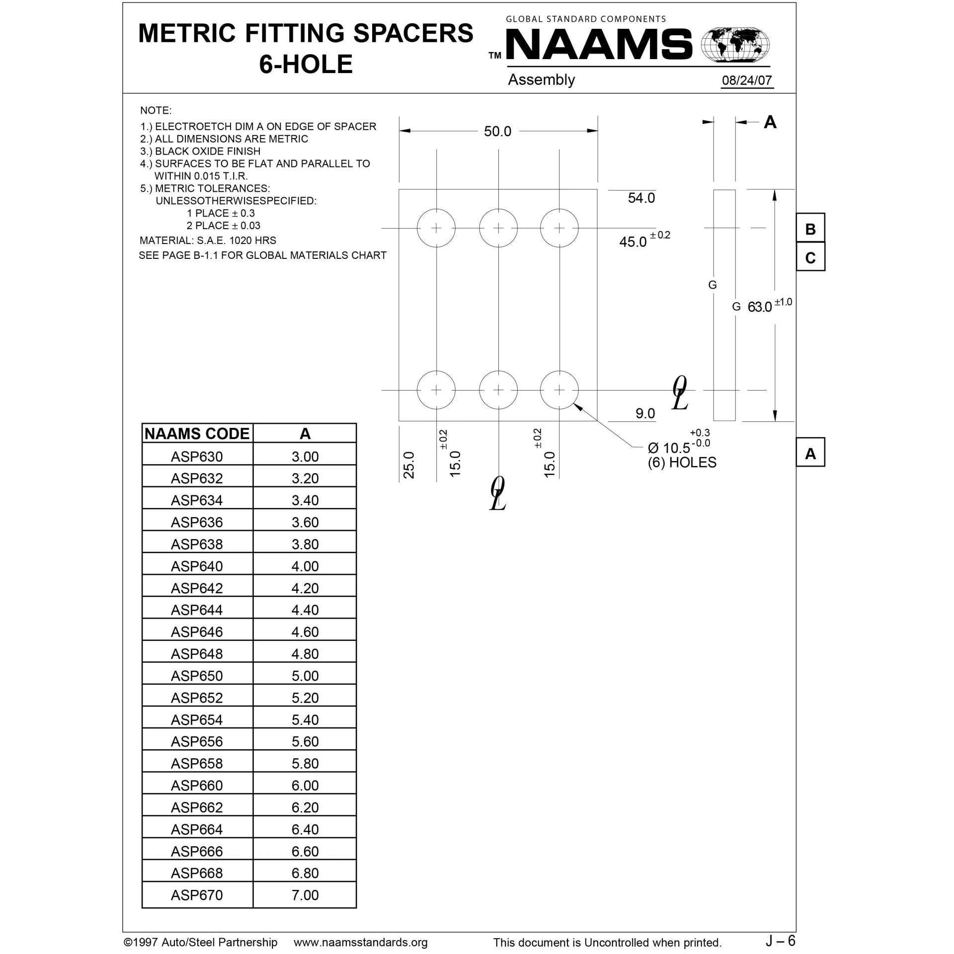NAAMS Spacer ASP636 Online
