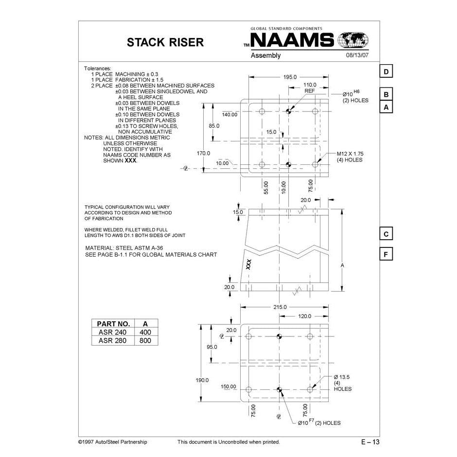 NAAMS Stack Riser ASR240 Online Sale