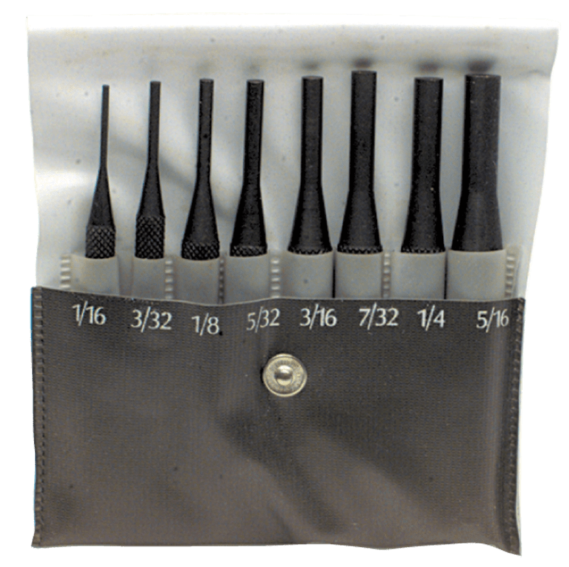 National KS60HMC022 8 Pieces Regular Length Drive Pin Punch Set – Model HMC-022; 1/16" to 5/16" Diameter Online Sale