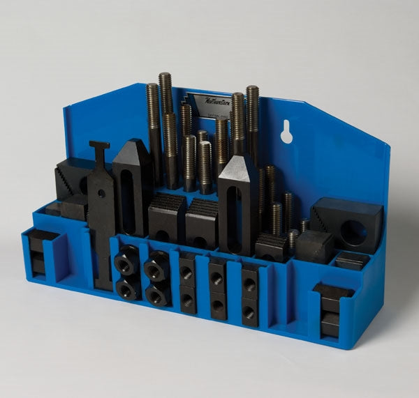 NORTHWESTERN TOOLS 11063 Deluxe Clamping Kits / Aluminum Steel Blocks and Clamps: 5/8-11 Stud Size, 11/16 Table Slot Online