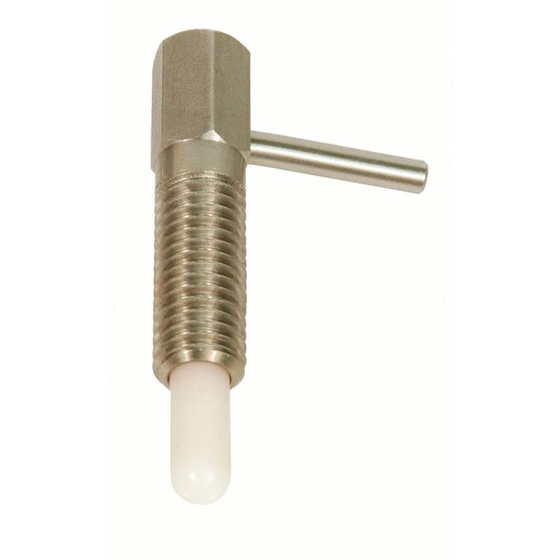 NORTHWESTERN TOOLS 33676 Hand Retractable Plungers – Long Reach – Short – Locking – Radiused Delrin Nose – Stainless Steel, End Force: 0.5 Initial x 2.0 Full Discount