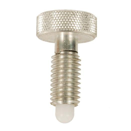 NORTHWESTERN TOOLS 34228 Hand Retractable Plungers – Knurled Head Plungers – Non-Locking Radiused Delrin Nose – Steel – Light Pressure, End Force: 0.5 Initial x 2.5 Full Online Hot Sale